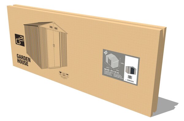 G21 Zahradní domek G21 GAH 529 - 277 x 191 cm, béžově šedý G21-6390064