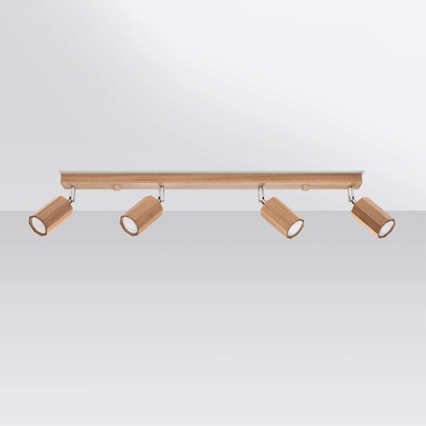 Sollux Lighting Stropní svítidlo ZEKE 4 dub