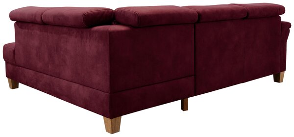 ROHOVÁ SEDAČKA, textil, bordeaux Sit & More - Sedací soupravy, Online Only