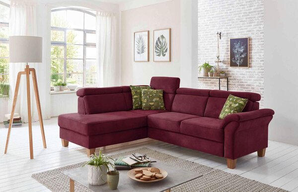 ROHOVÁ SEDAČKA, textil, bordeaux Sit & More - Sedací soupravy, Online Only