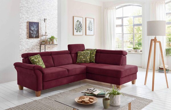 ROHOVÁ SEDAČKA, textil, bordeaux Sit & More - Sedací soupravy, Online Only