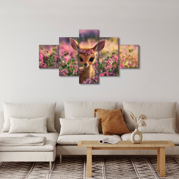 Obraz - Roztomilá srnečka (125x70 cm)