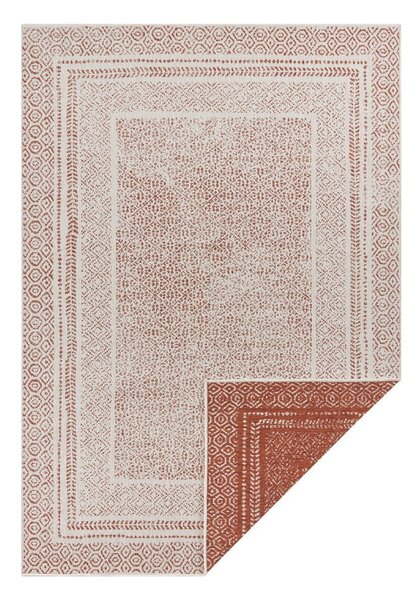 Oranžovo-bílý venkovní koberec Ragami Berlin, 80 x 150 cm