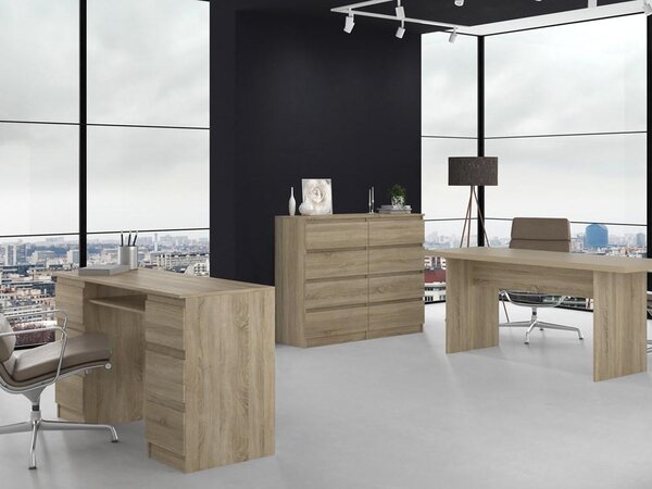 Topeshop M8 120 SONOMA, Dub, 8 zásuvka/zásuvek, Dřevotřískové desky, Jednobarevný, Moderní, Dřevotřískové desky
