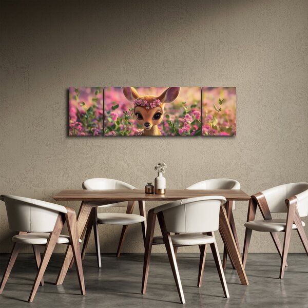 Obraz - Roztomilá srnečka (170x50 cm)