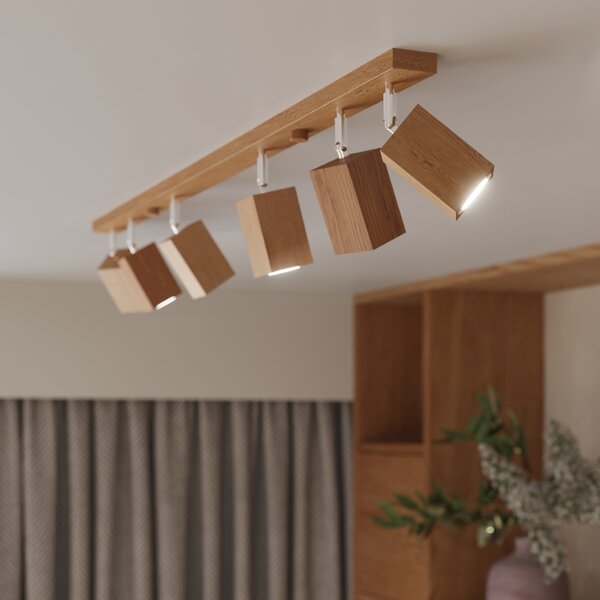 Sollux Lighting Stropní svítidlo KEKE 6 dub