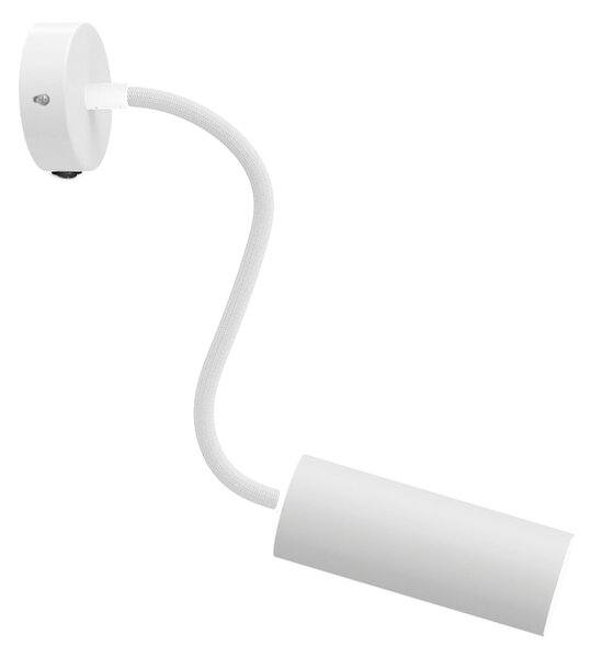 Creative cables Fermaluce Flex 30 bodové svítidlo se stínidlem tub-E14, mini baldachýn s vypínačem Barva: Matná bílá