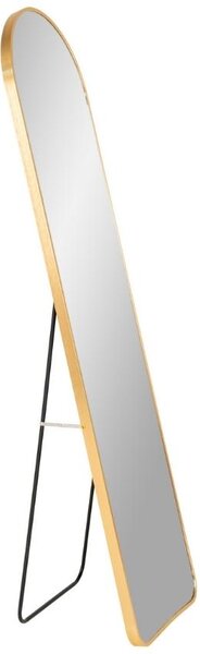 Nordic Living Zlaté kovové stojací zrcadlo Zahrah 150 cm