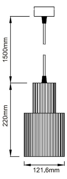 Light Prestige Tokio závěsné svítidlo 1x60 W černá LP-787/1PLBK
