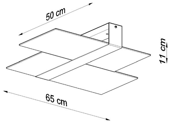 Sollux Lighting Stropní svítidlo MASSIMO bílé