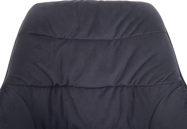 Jídelní židle HWC-K28, kuchyňská židle čalouněná židle židle s područkami, otočná, kov látka/textil šedá