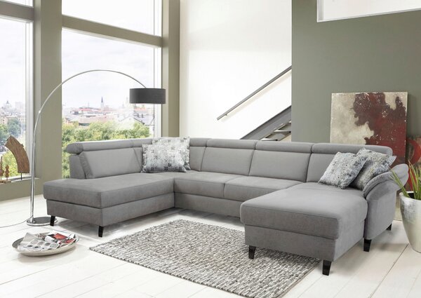 SEDACÍ SOUPRAVA, textil, světle šedá Sit & More - Sedací soupravy, Online Only