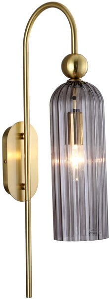 Light Prestige Piega nástěnné svítidlo 1x40 W kouřová-zlatá LP-939/1WSMOKED