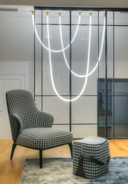 Light Prestige Rope závěsné svítidlo 1x50 W bílá-zlatá LP-642/2M