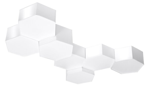 Stropní svítidlo Sunde, 1x bílé plastové stínítko, (bílý plast)