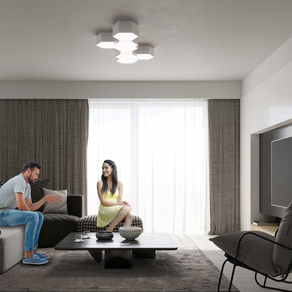 Sollux Lighting Stropní svítidlo SUNDE 15 bílé