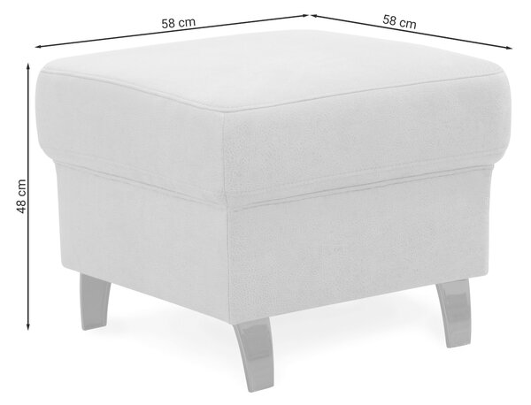 TABURET, textil, 58/48/58 cm Sit & More - Online Only křesla & taburety, Online Only