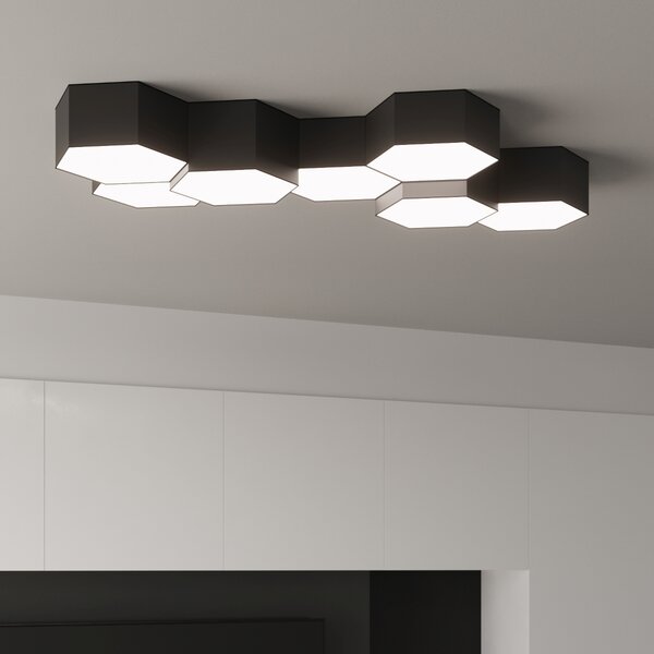 Sollux Lighting Stropní svítidlo SUNDE 11 černé