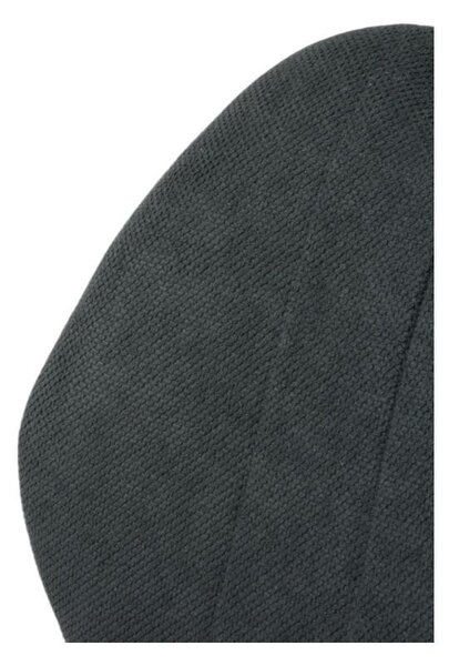 4 x sada černých čalouněných jídelních židlí, moderní, pohodlné, robustní, ergonomické, obývací pokoj, vysoký komfort sezení, stabilní kovové nohy