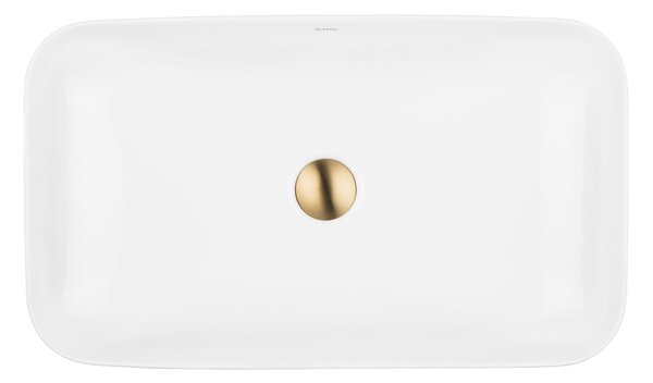 Oltens Hadsel umyvadlo 61x35 cm obdélníkový na pult bílá 40326000
