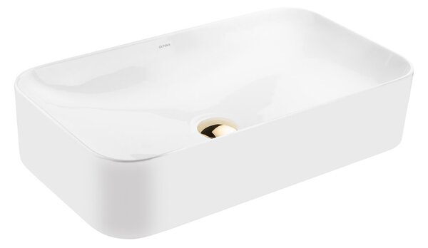 Oltens Hadsel umyvadlo 61x35 cm obdélníkový na pult bílá 40326000