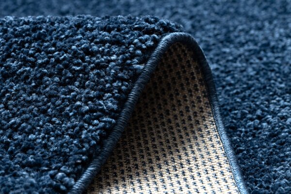 Dywany Łuszczów, Kusový koberec Berber 9000 navy, 80x150, modrá, obývací pokoj