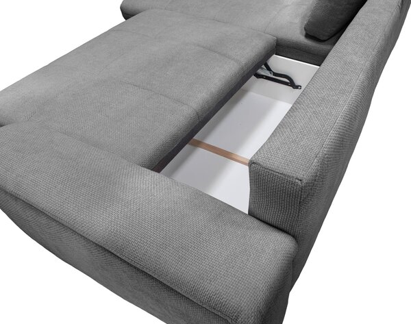 ROHOVÁ SEDAČKA, textil, šedá Livetastic - Sedací soupravy, Online Only