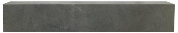 Audo CPH Hnědo šedá mramorová nástěnná police AUDO PLINTH 60 cm