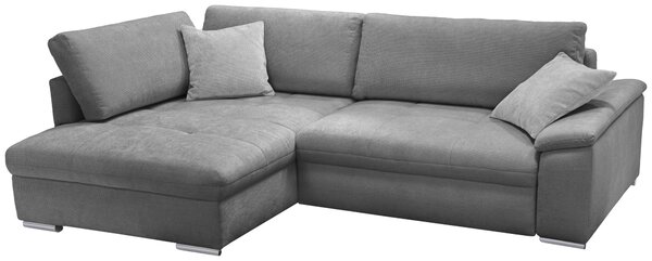 ROHOVÁ SEDAČKA, textil, šedá Livetastic - Sedací soupravy, Online Only