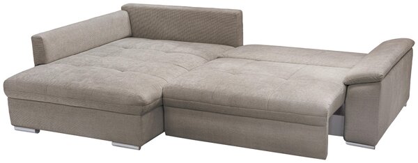 ROHOVÁ SEDAČKA, textil, světle hnědá Livetastic - Sedací soupravy, Online Only