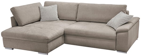 ROHOVÁ SEDAČKA, textil, světle hnědá Livetastic - Sedací soupravy, Online Only
