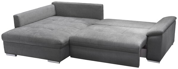 ROHOVÁ SEDAČKA, textil, šedá Livetastic - Sedací soupravy, Online Only