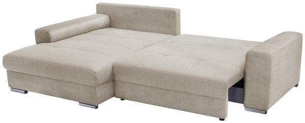 ROHOVÁ SEDAČKA, textil, béžová Livetastic - Sedací soupravy, Online Only