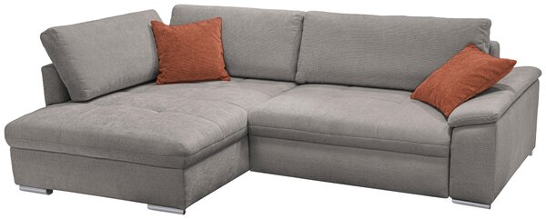 ROHOVÁ SEDAČKA, textil, šedohnědá Livetastic - Sedací soupravy, Online Only