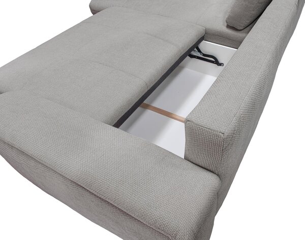 ROHOVÁ SEDAČKA, textil, šedohnědá Livetastic - Sedací soupravy, Online Only