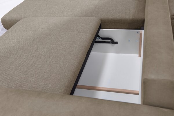 ROHOVÁ SEDAČKA, textil, cappuccino Livetastic - Sedací soupravy, Online Only