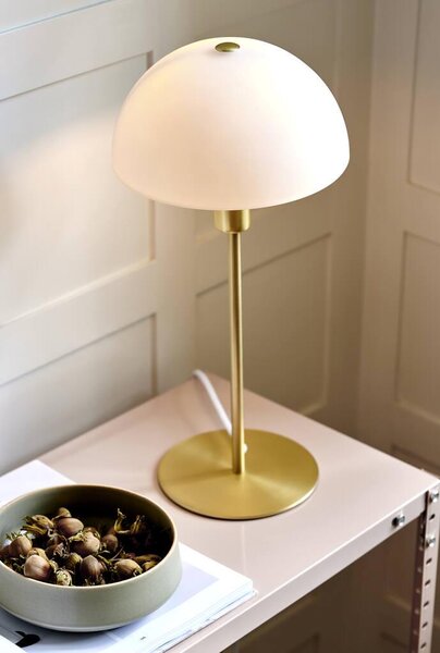 Nordlux Ellen stolní lampa 1x40 W bílá-mosaz 2112305035