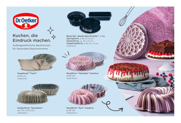 SADA FOREM NA PEČENÍ Dr.Oetker - Online Only pečení, Online Only