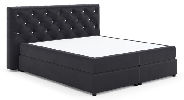 POSTEL BOXSPRING, 140/200 cm, černá Livetastic - Jednolůžkové postele, Online Only