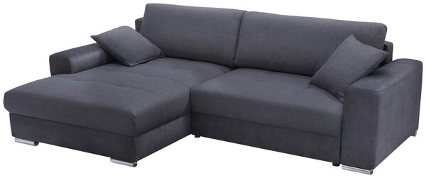 ROHOVÁ SEDAČKA, textil, antracitová Livetastic - Sedací soupravy, Online Only