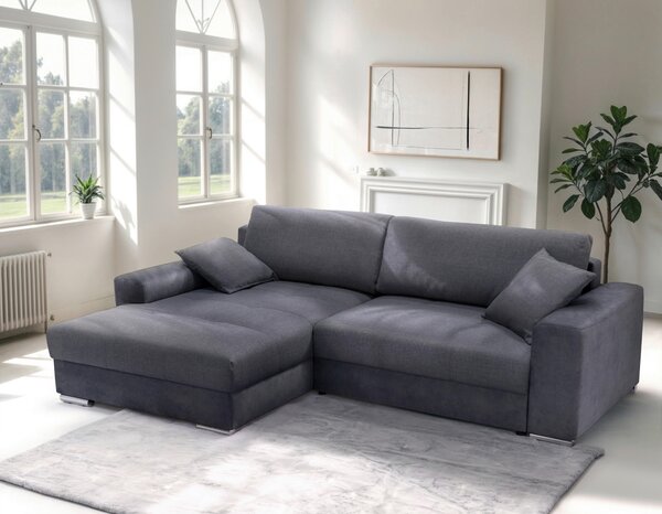 ROHOVÁ SEDAČKA, textil, antracitová Livetastic - Sedací soupravy, Online Only