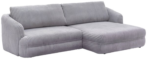ROHOVÁ SEDAČKA, textil, šedá Livetastic - Sedací soupravy, Online Only