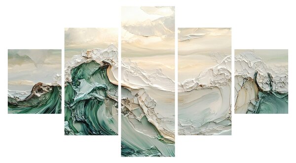Obraz - 3D abstrakce moře (125x70 cm)