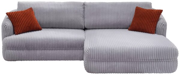 ROHOVÁ SEDAČKA, textil, šedá Livetastic - Sedací soupravy, Online Only