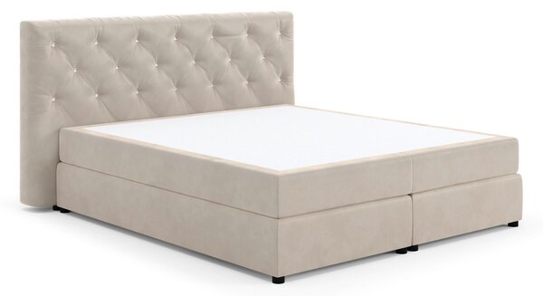 POSTEL BOXSPRING, 140/200 cm, béžová Livetastic - Jednolůžkové postele, Online Only