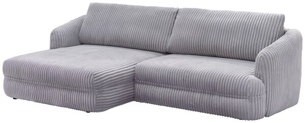 ROHOVÁ SEDAČKA, textil, šedá Livetastic - Sedací soupravy, Online Only