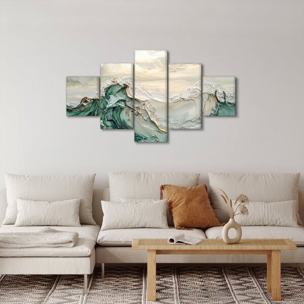 Obraz - 3D abstrakce moře (125x70 cm)