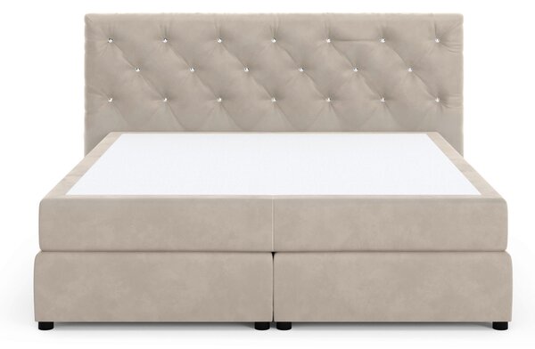 POSTEL BOXSPRING, 140/200 cm, béžová Livetastic - Jednolůžkové postele, Online Only