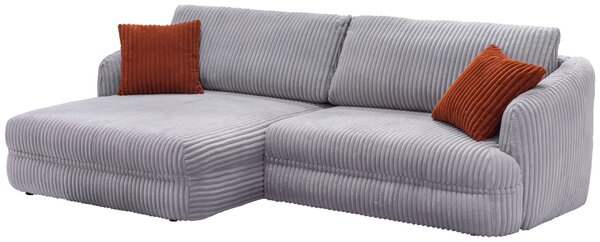 ROHOVÁ SEDAČKA, textil, šedá Livetastic - Sedací soupravy, Online Only