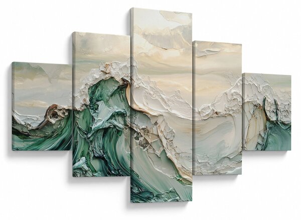 Obraz - 3D abstrakce moře (125x70 cm)